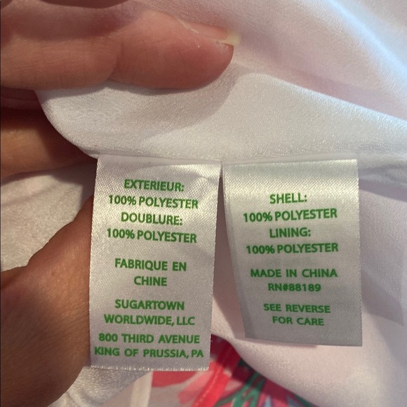 Lilly Pulitzer Olive Top Resort White Caliente - Picture 11 of 16